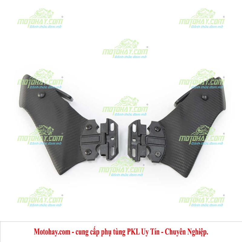 Cánh gió độ gắn gương chiếu hậu Ninja500 carbon mờ
