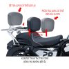 Tựa lưng gập cho Eliminator 500 loại di động